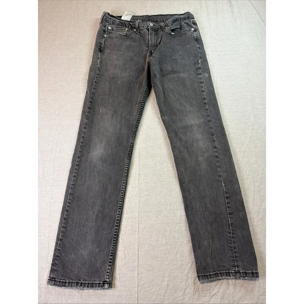 Vintage Levi's‎ Jeans 33x32 Black 514 Slim Straight Dark Wash Y2K Casual Skater
